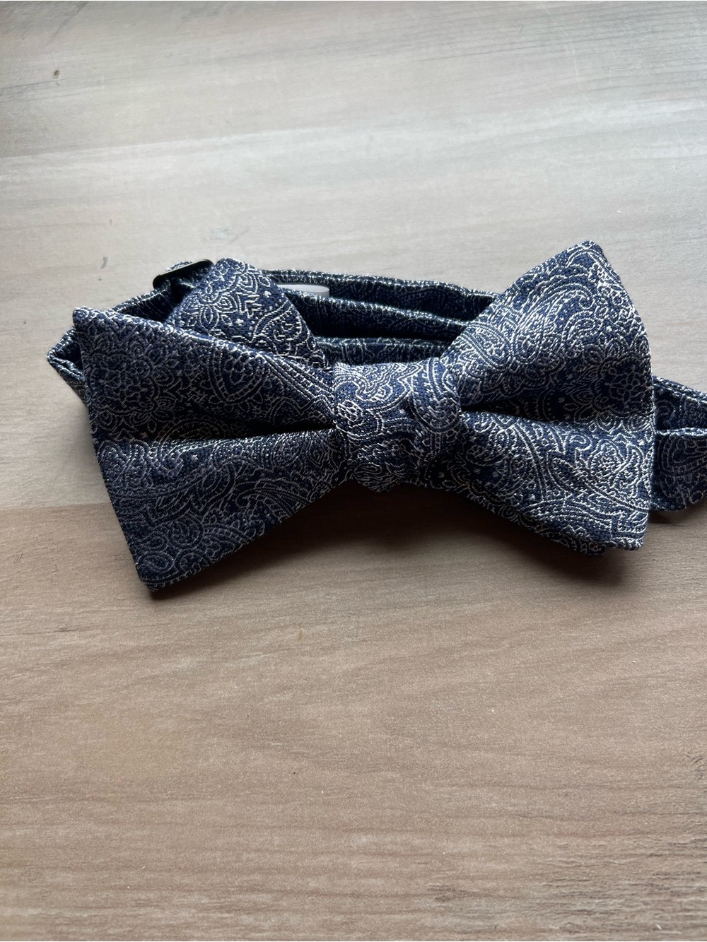 Classic Navy Paisley Bow Tie - Men Accessories